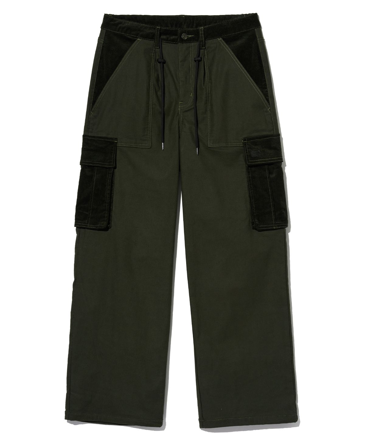 브라운브레스(BROWNBREATH) TAG CORDUROY CARGO PANTS - KHAKI