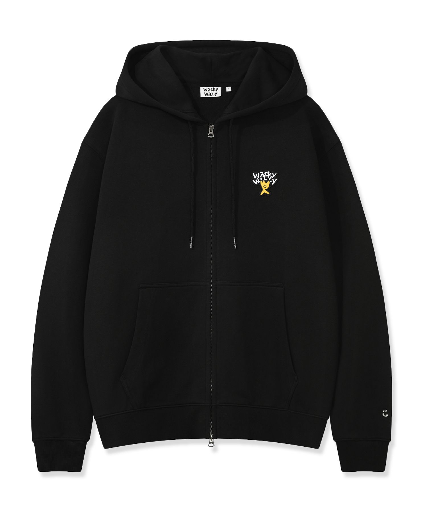 ★Wacky WiLLy★ Kiki All Over Graffiti Hoodie Black WACKY WILLY Kiki All Over Graphic Hoodie