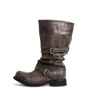 Slouchy Long Boot_Washed Brown