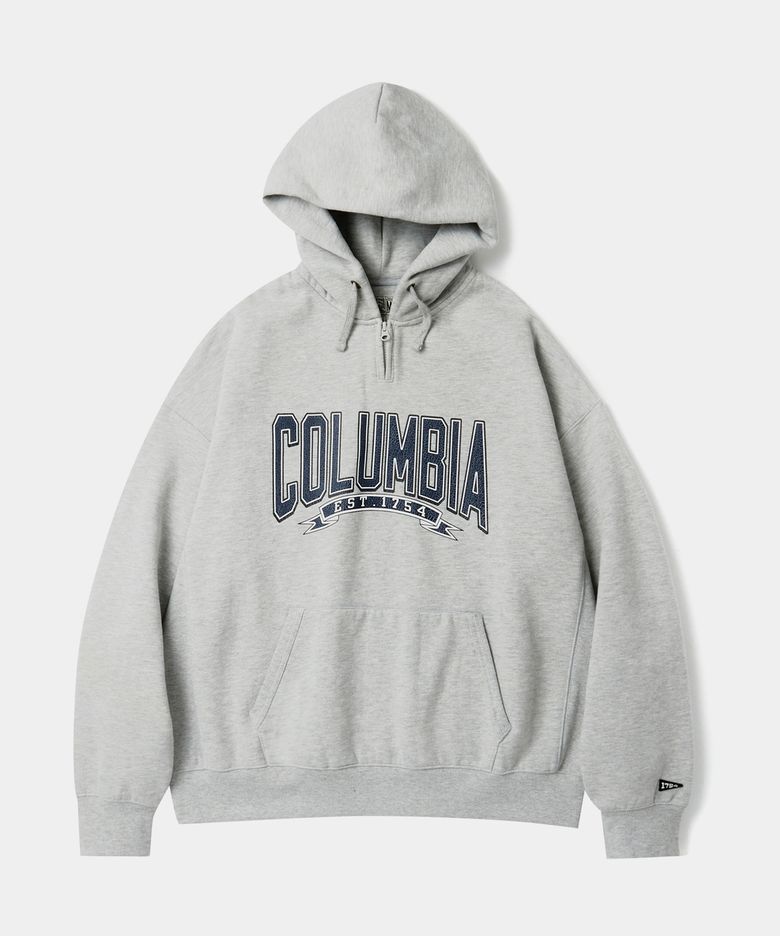 CU 80S VINTAGE H/FLEECE H/ZIP HOODIE M그레이