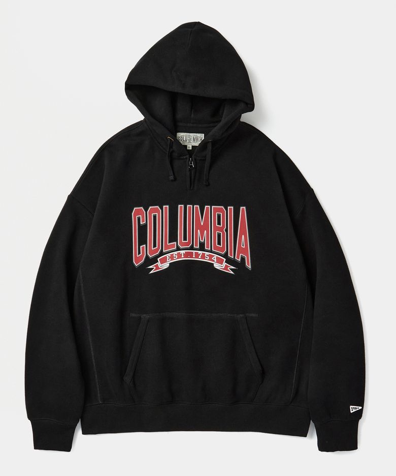 CU 80S VINTAGE H/FLEECE H/ZIP HOODIE 블랙