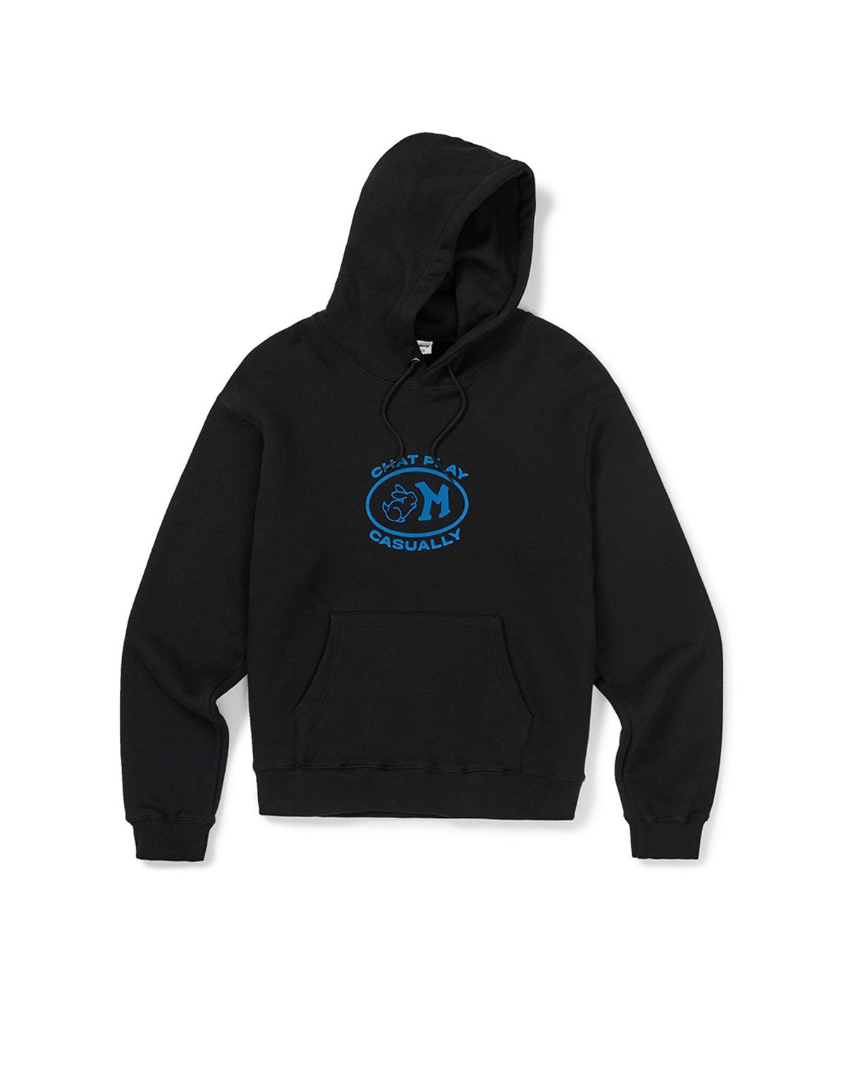 엠엠엘지(MMLG) [Mmlg] M STAMP HOODIE (EVERY BLACK)