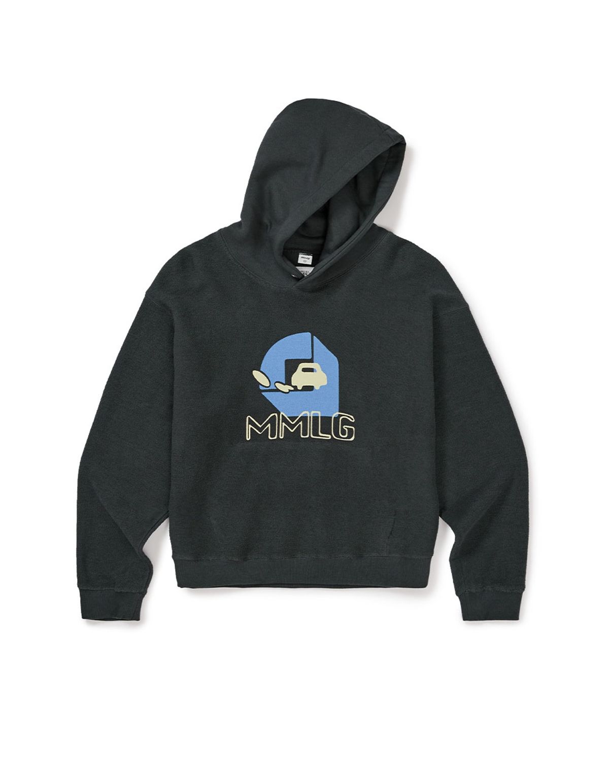 엠엠엘지(MMLG) [Mmlg] PILE REVERSE HOODIE (SQUID BLACK)