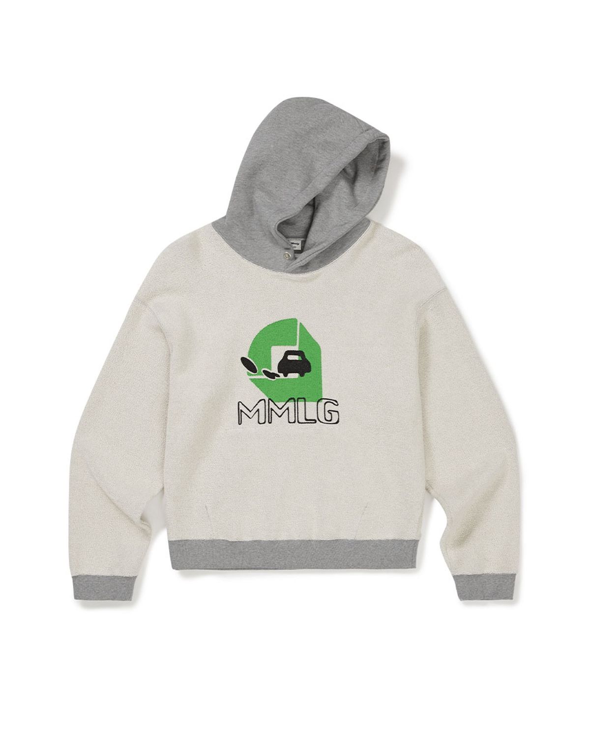 엠엠엘지(MMLG) [Mmlg] PILE REVERSE HOODIE (EVERY GREY)