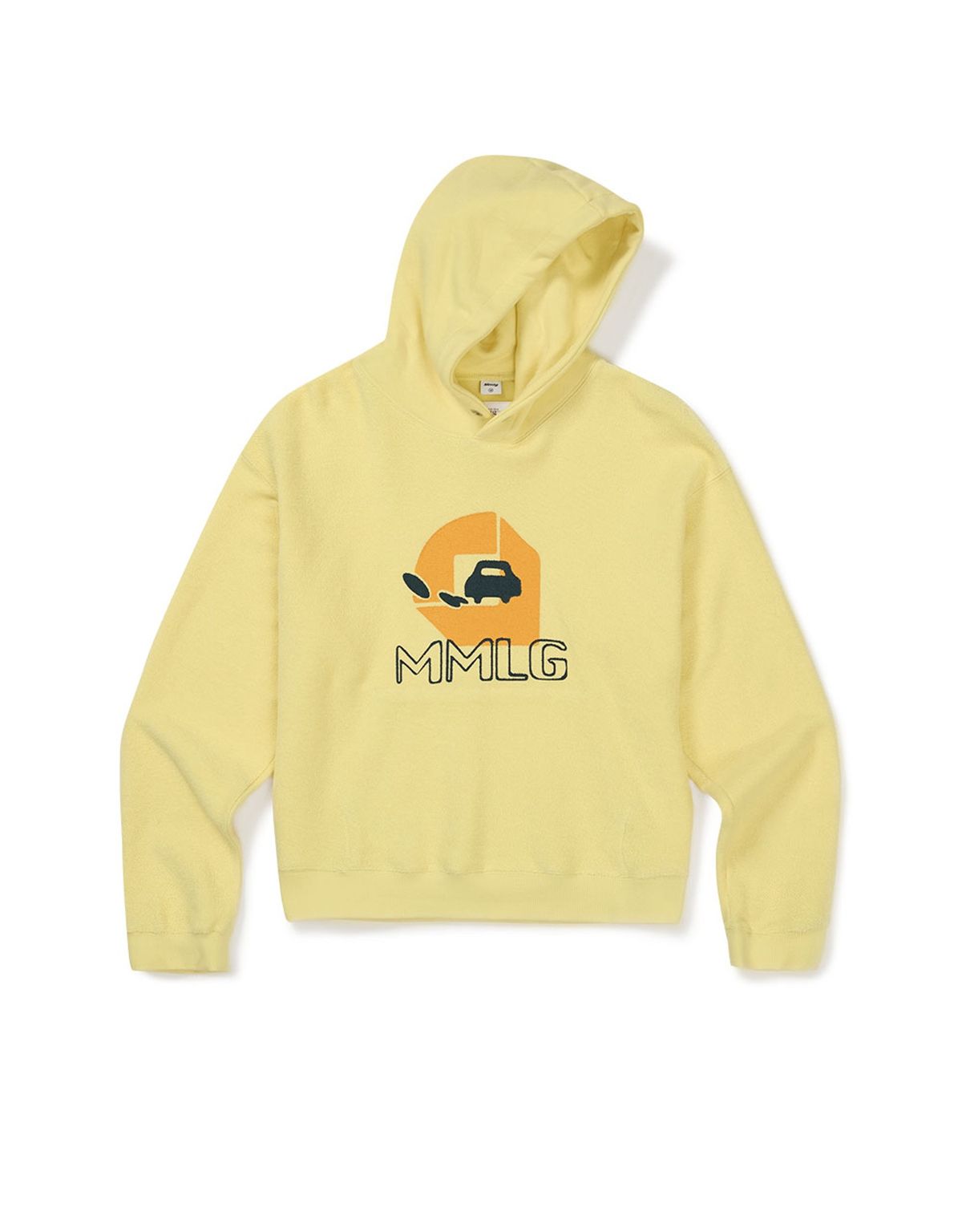 엠엠엘지(MMLG) [Mmlg] PILE REVERSE HOODIE (CREAM YELLOW)