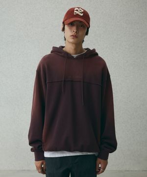 컷오프 스프레이 후드티 [플럼]