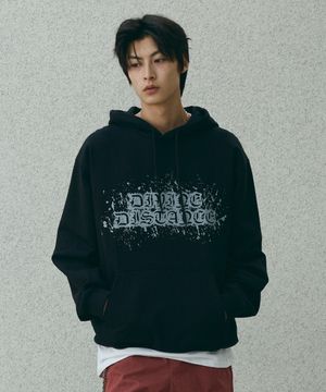 3D 페인팅 후드티 [블랙]
