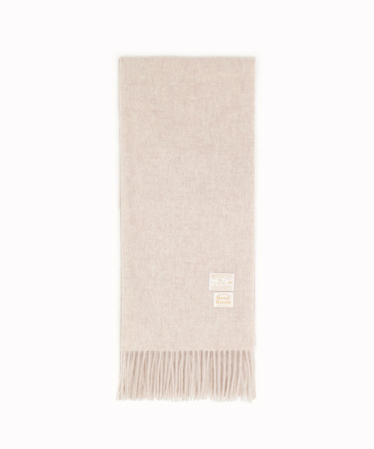 래니래니(RENNYRENNIE) WIDE PREMIUM PURE WOOL 100 MUFFLER [ OAT ] - 와이드 프리미엄 울 100 머플러 (M004OT)