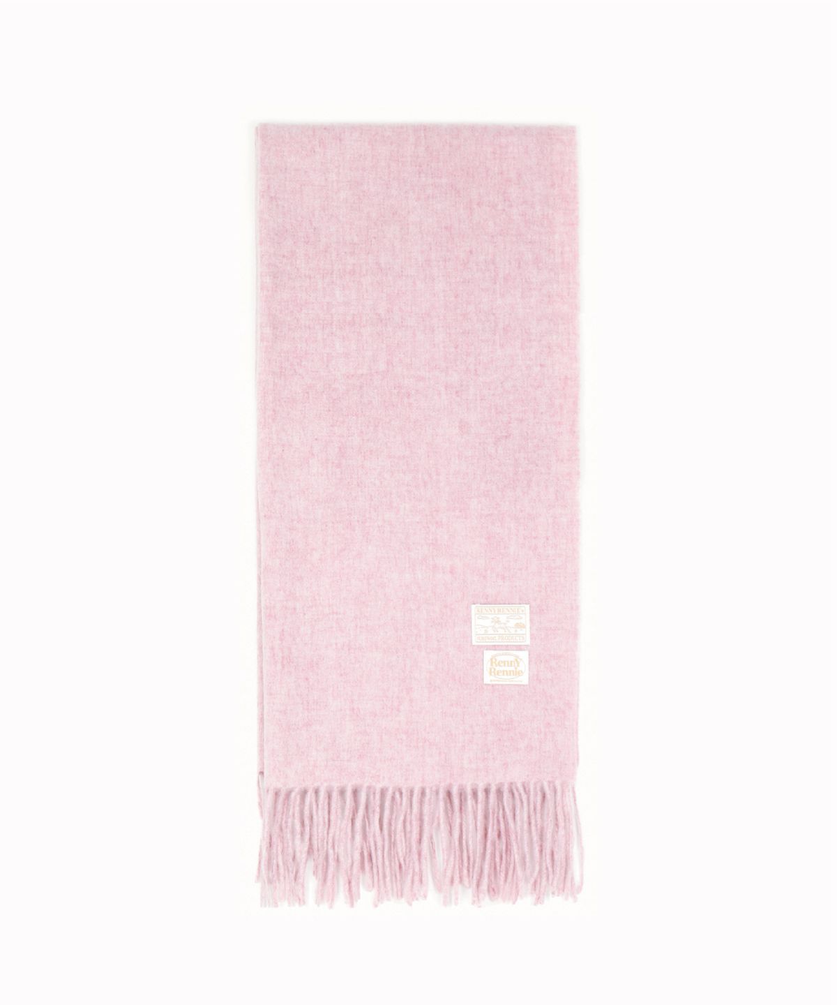 래니래니(RENNYRENNIE) WIDE PREMIUM PURE WOOL 100 MUFFLER [ SOAP PINK ] - 와이드 프리미엄 울 100 머플러 (M004SP)