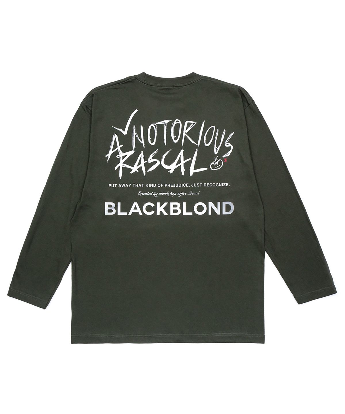 블랙블론드(BLACKBLOND) 비비디 레스컬 긴팔티 (카키)