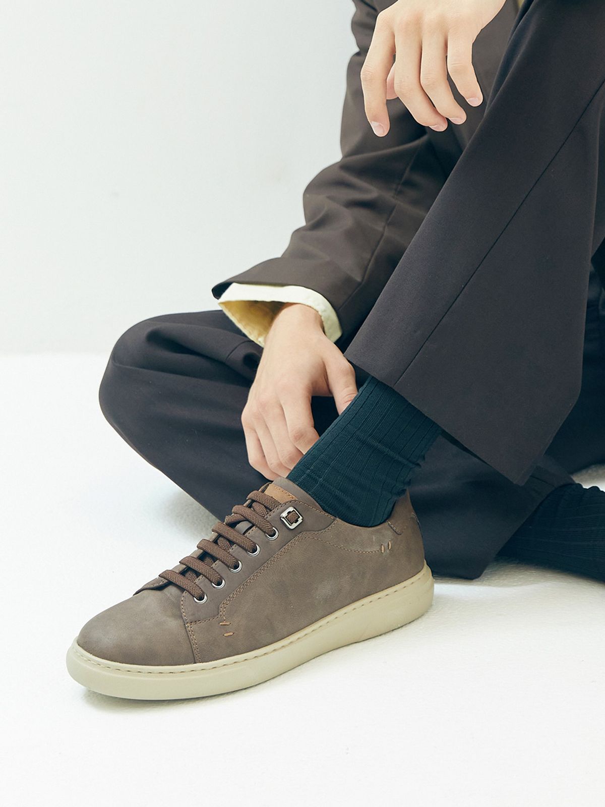 엘칸토(ELCANTO) 마쯔 남성 밴드 스니커즈 4cm LCMS52M439