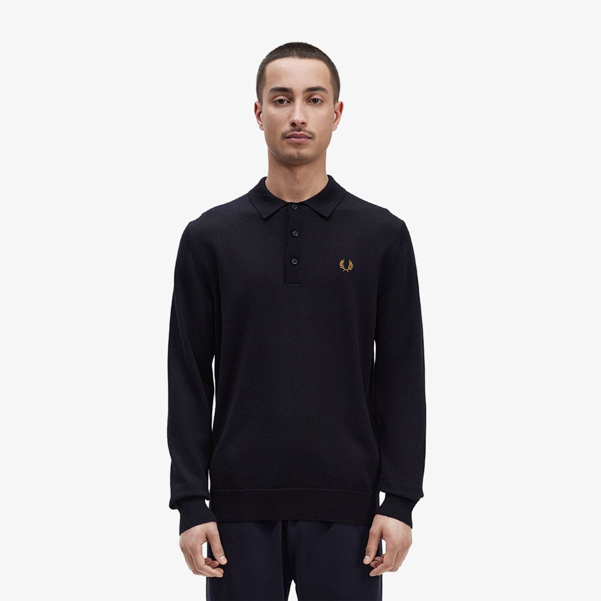 프레드페리(FRED PERRY) [Sharp] 롱 슬리브 클래식 니트 셔츠 (795) AFPM2434535-795