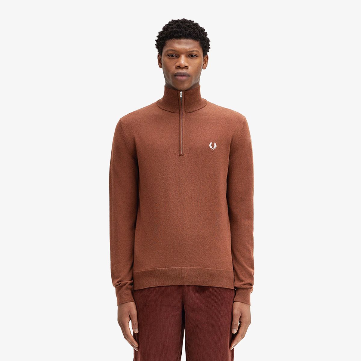 프레드페리(FRED PERRY) [Sharp] 클래식 하프 집 니트 (S54) AFPM2437624-S54