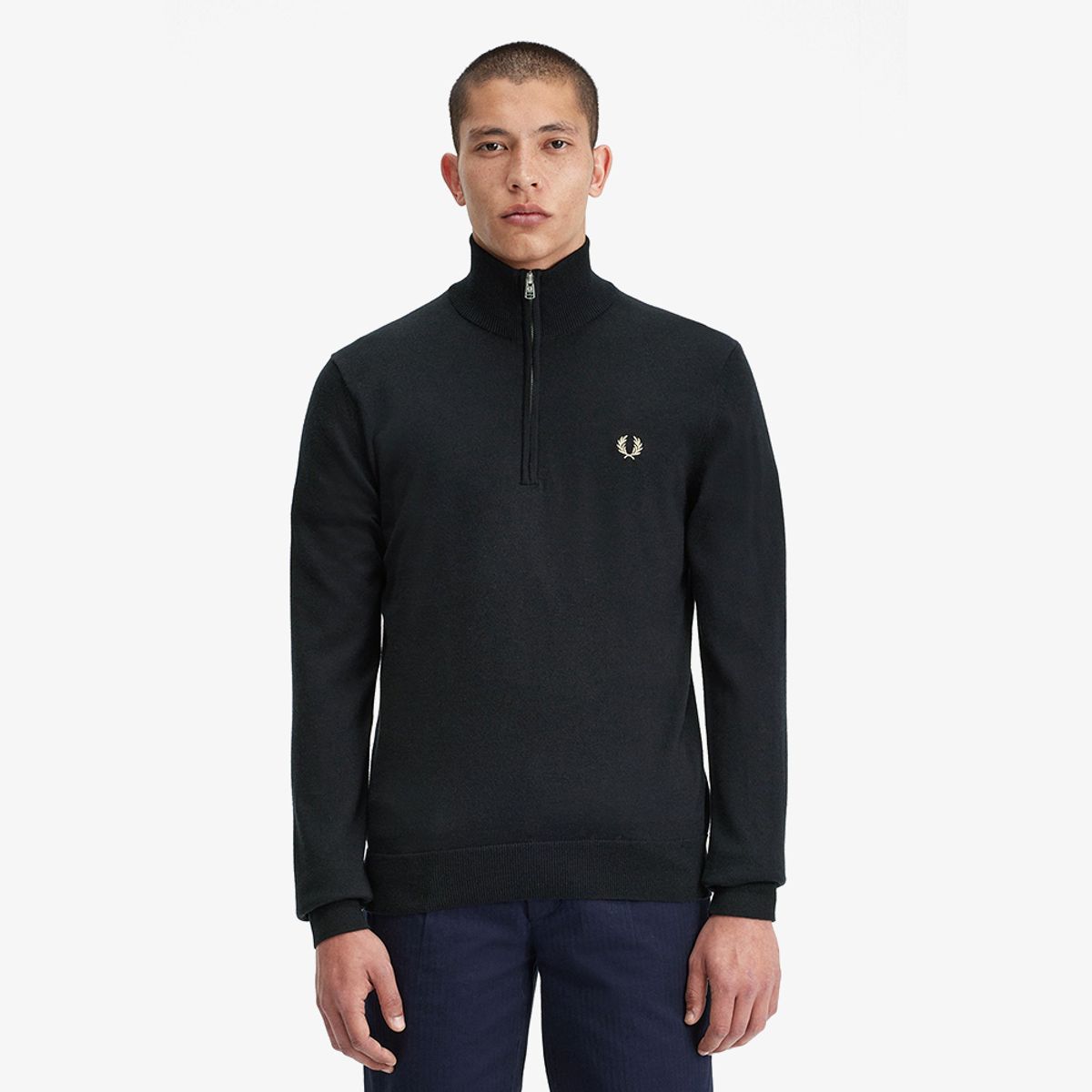 프레드페리(FRED PERRY) [Sharp] 클래식 하프 집 니트 (198) AFPM2437624-198