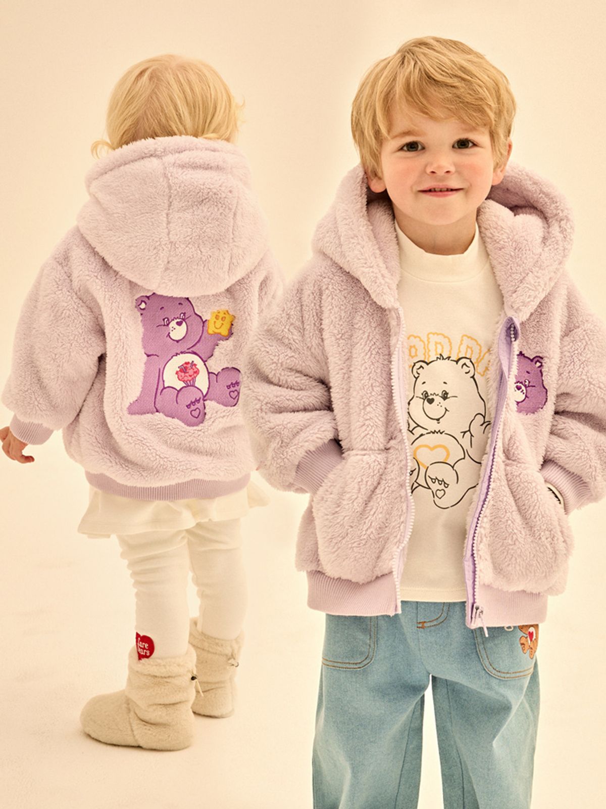 케어베어(CAREBEARS) 포근포근 쉐어베어 후드퍼점퍼
