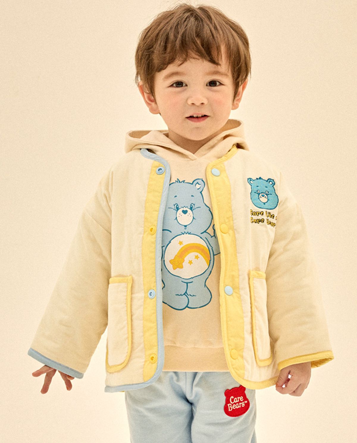 케어베어(CAREBEARS) 위시베어 코듀로이패딩점퍼