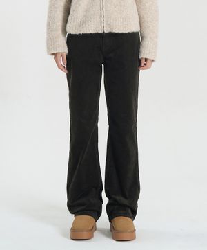 W 윈터 루즈 부츠컷 코듀로이 팬츠 (BROWN)