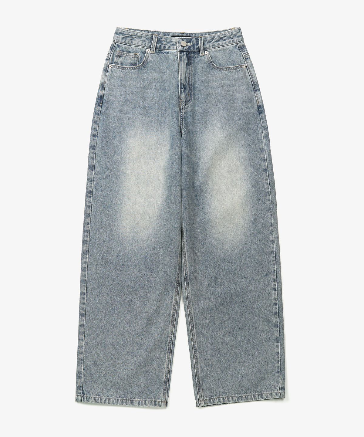 토피 우먼(TOFFEE WOMEN) W 플레인 와이드 데님 팬츠 (LIGHT BLUE)