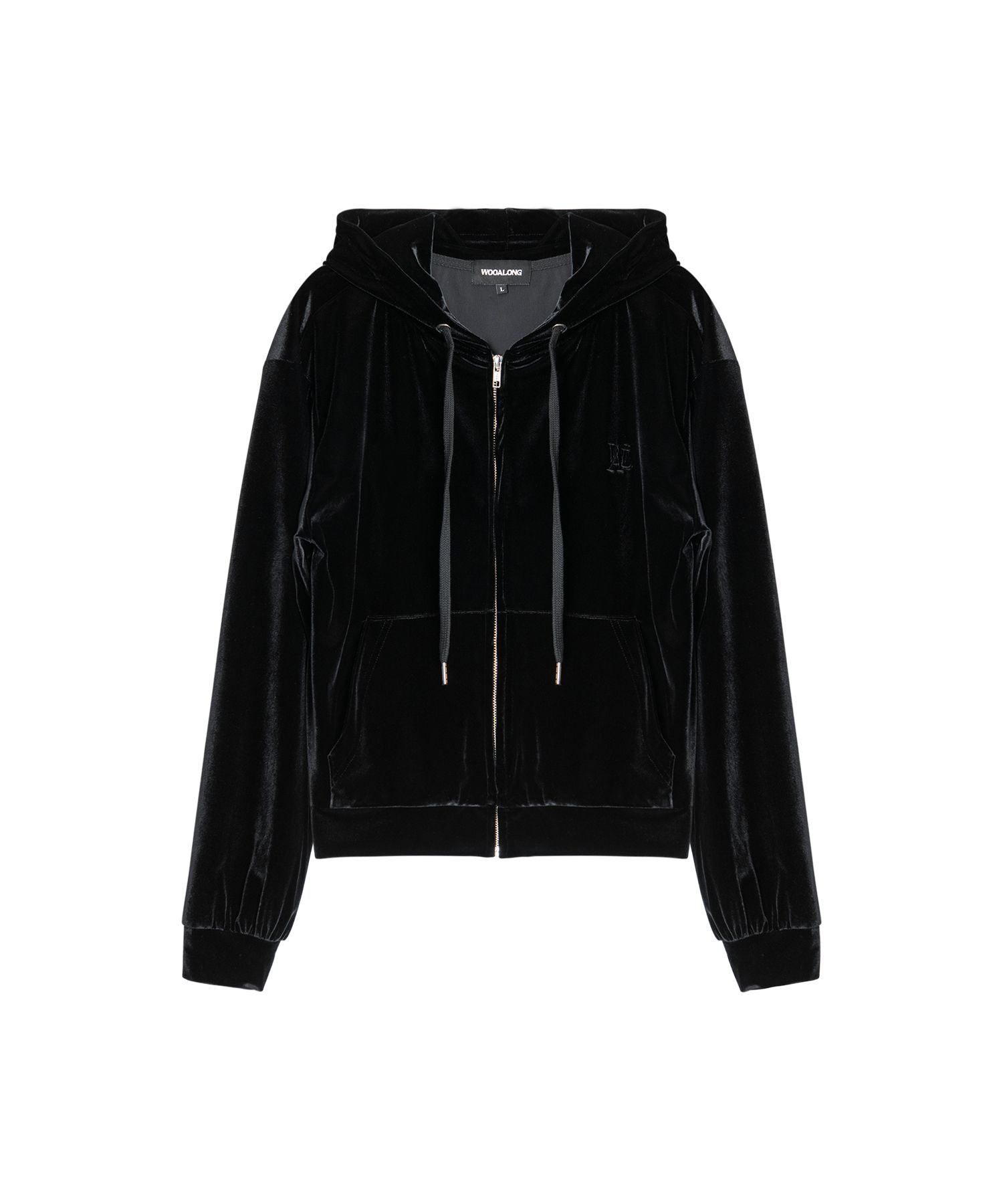 ジャケット WOOALONG Signature slit hood zipup BLACK Amazon.co.jp: ウアロン パーカ WOOALONG Signature Hood Zip-up