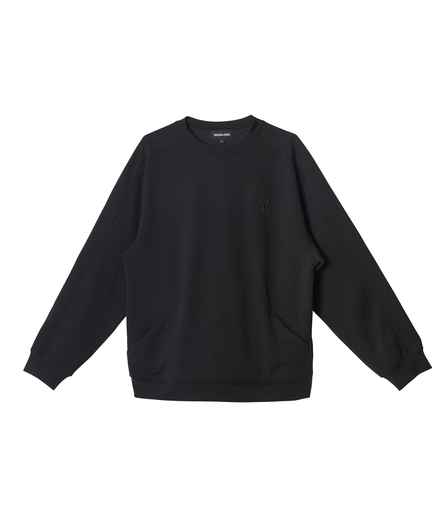 [WOOALONG]★24FW★韓国人気★Oblique pocket sweatshirt MUSINSA公式 | WOOALONG Oblique pocket sweatshirt - BLACK