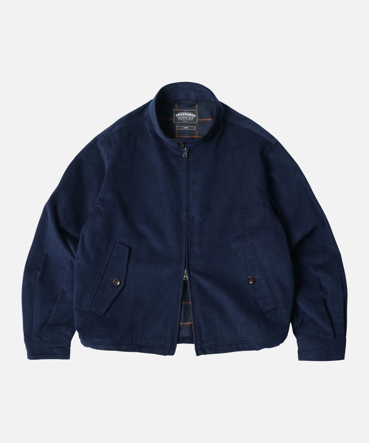 프리즘웍스(FRIZMWORKS) CORDUROY BUDDY HARRINGTON JACKET _ NAVY