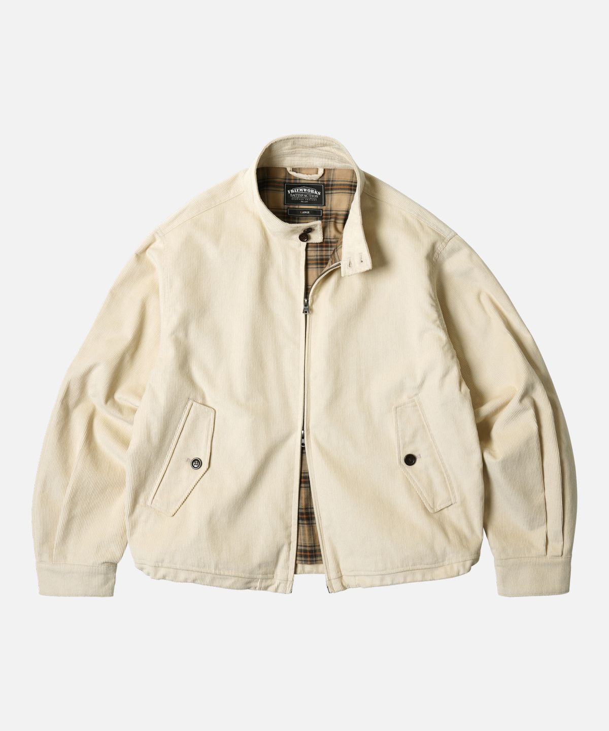 프리즘웍스(FRIZMWORKS) CORDUROY BUDDY HARRINGTON JACKET _ CREAM