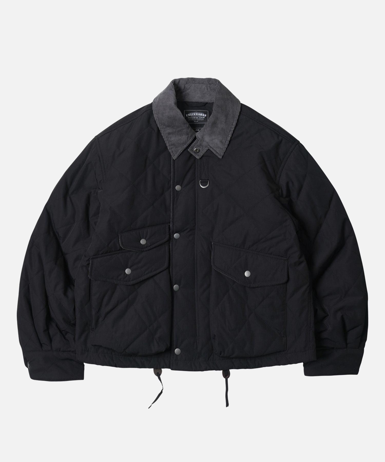 MUSINSA | FRIZMWORKS QUILTED HERITAGE HUNTING JACKET _ BLACK