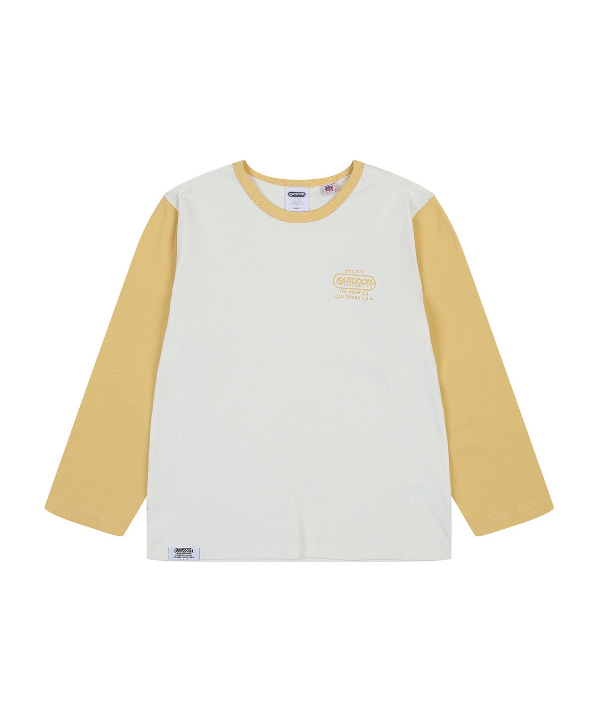 아웃도어 프로덕츠(OUTDOOR PRODUCTS) W COLOR BLOCK T-SHIRT (IVORY)