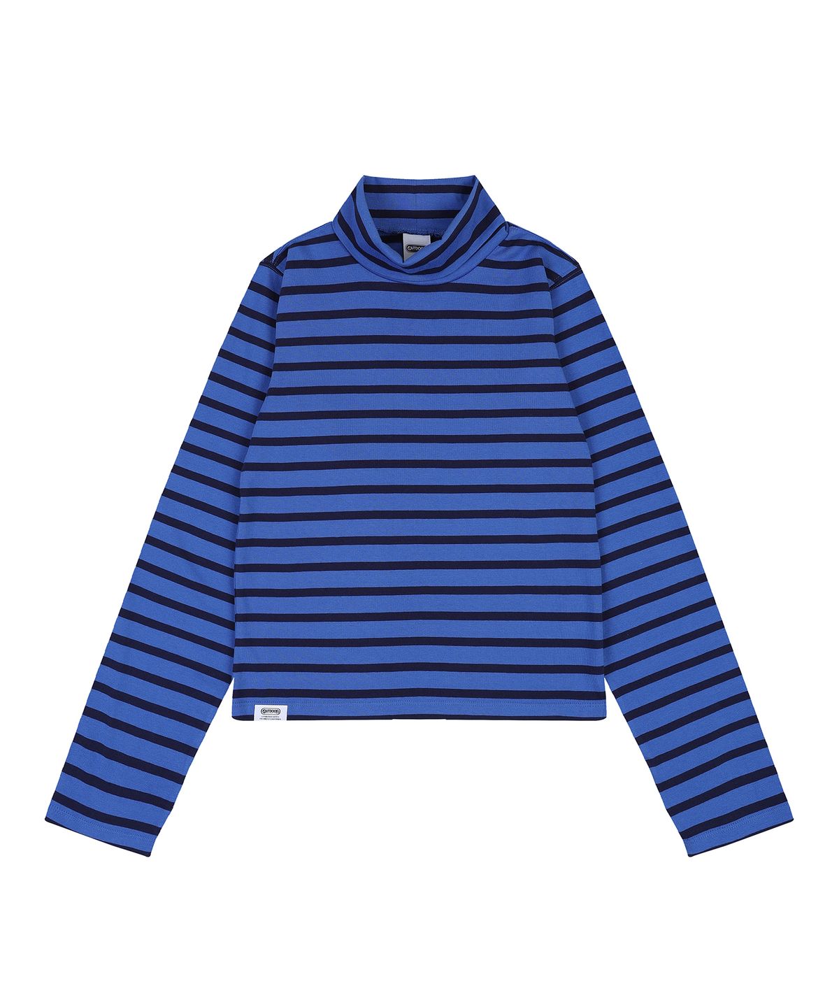 아웃도어 프로덕츠(OUTDOOR PRODUCTS) W SLIM FIT HIGH NECK T-SHIRT (BLUE)