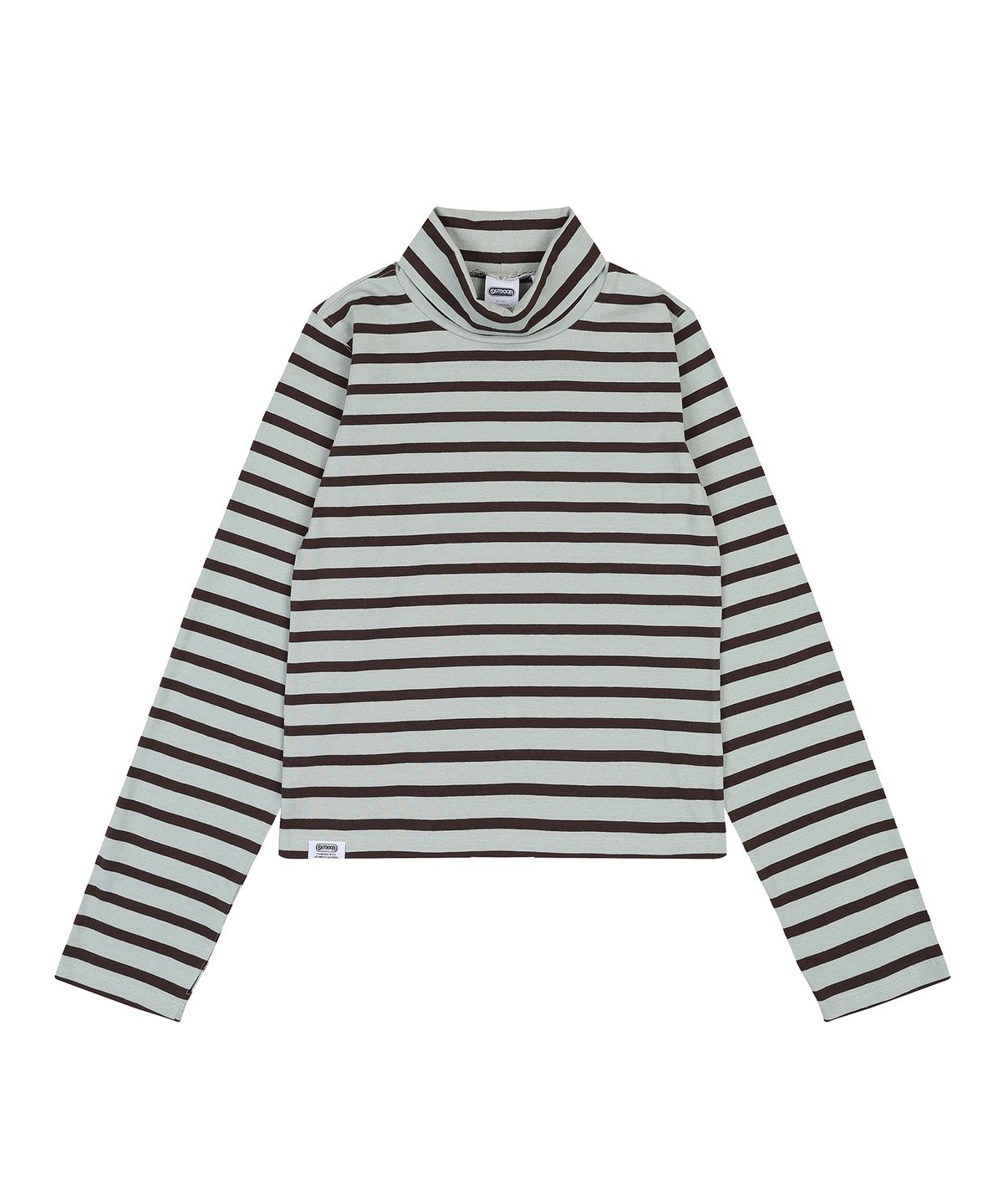 아웃도어 프로덕츠(OUTDOOR PRODUCTS) W SLIM FIT HIGH NECK T-SHIRT (GREEN)