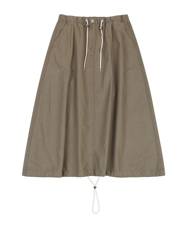W BALLOON LONG SKIRT (BEIGE)