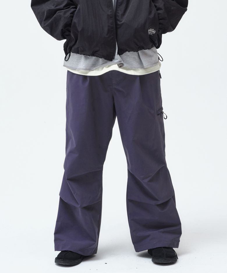 WIDE FIT SHELL PANTS (NAVY)