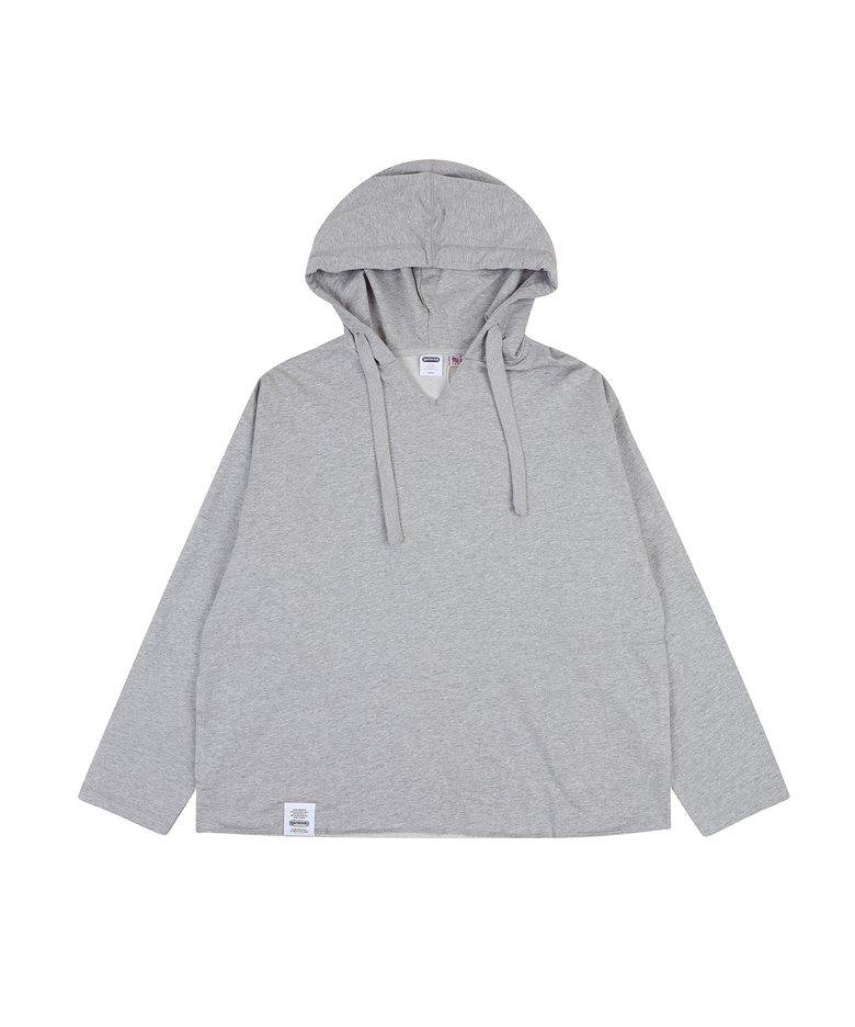 V-NECK HOODIE (MELANGE)