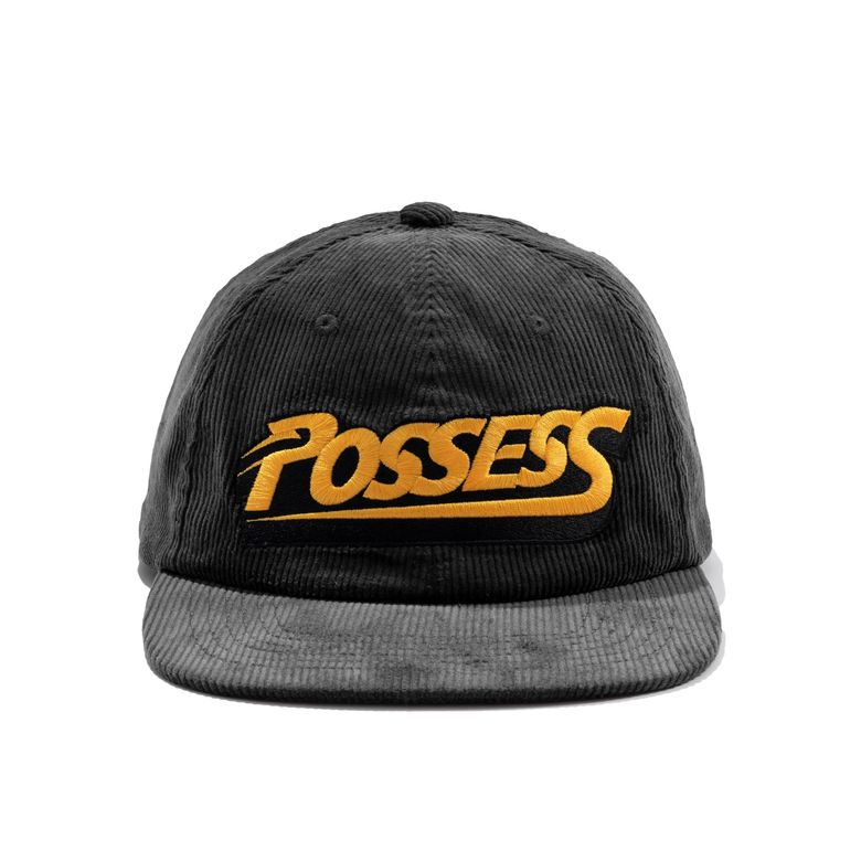 POSSESS CORDUROY CAP  CHARCOAL