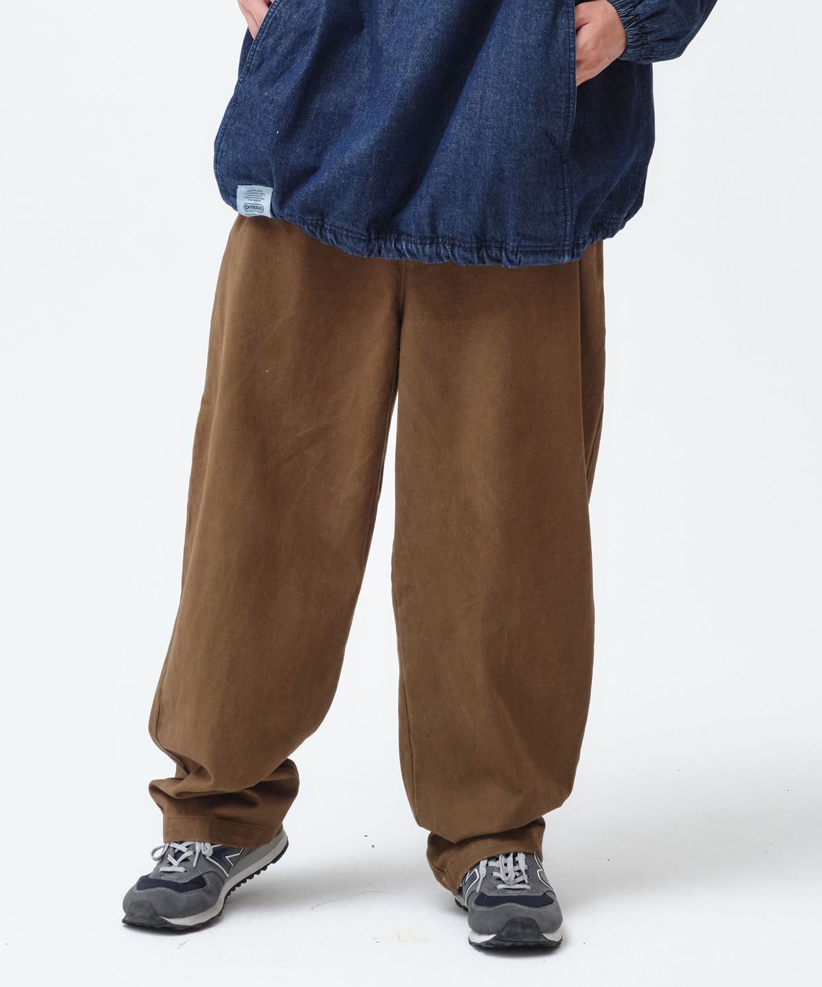 아웃도어 프로덕츠(OUTDOOR PRODUCTS) WASHED TUCK PANTS (KHAKI)