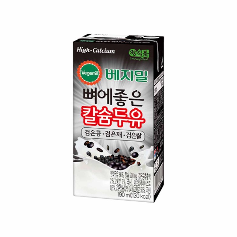 베지밀 뼈에좋은 칼슘 두유 검은콩깨쌀 190mlx32팩