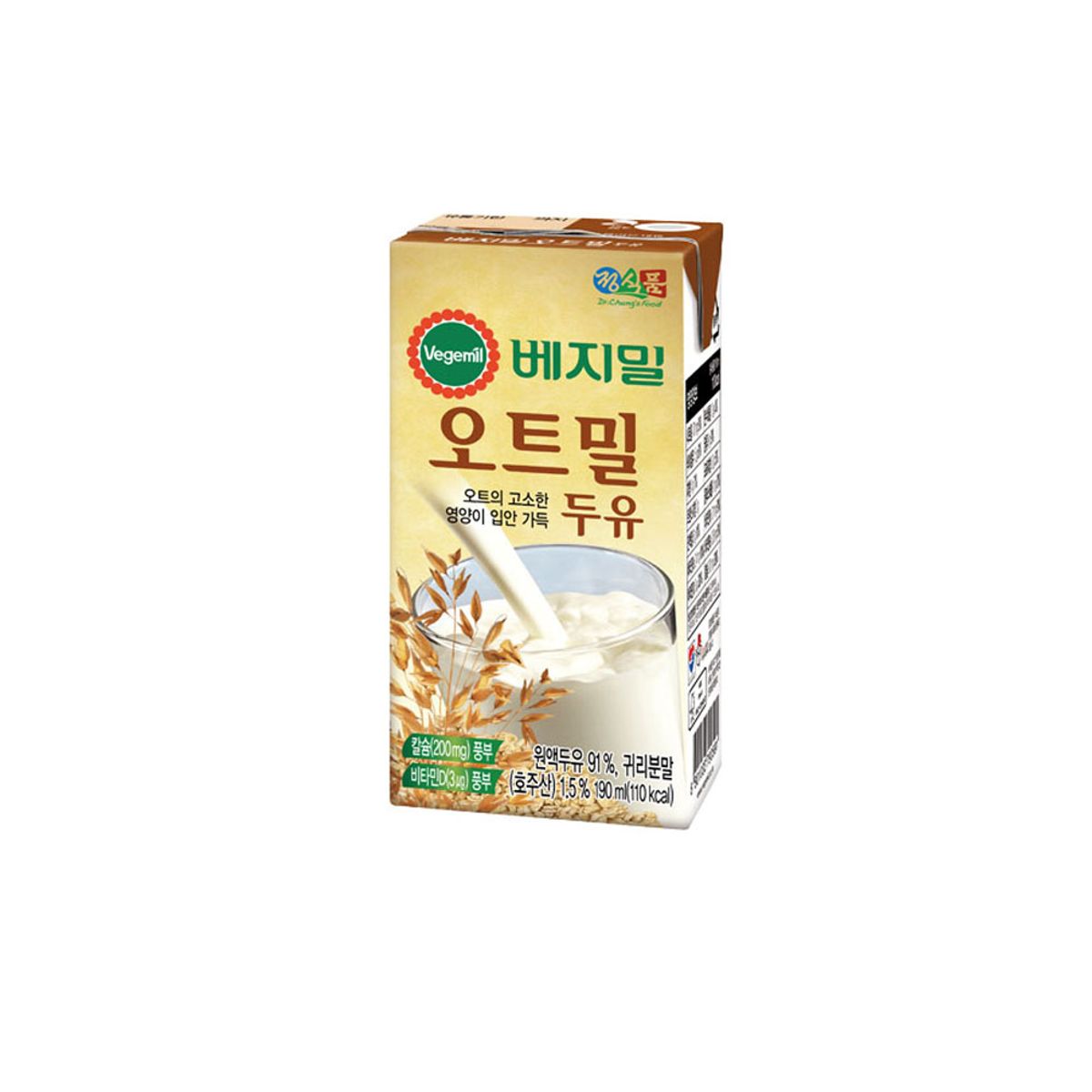 베지밀(VEGEMIL) 베지밀 오트밀 두유 190mlx24팩