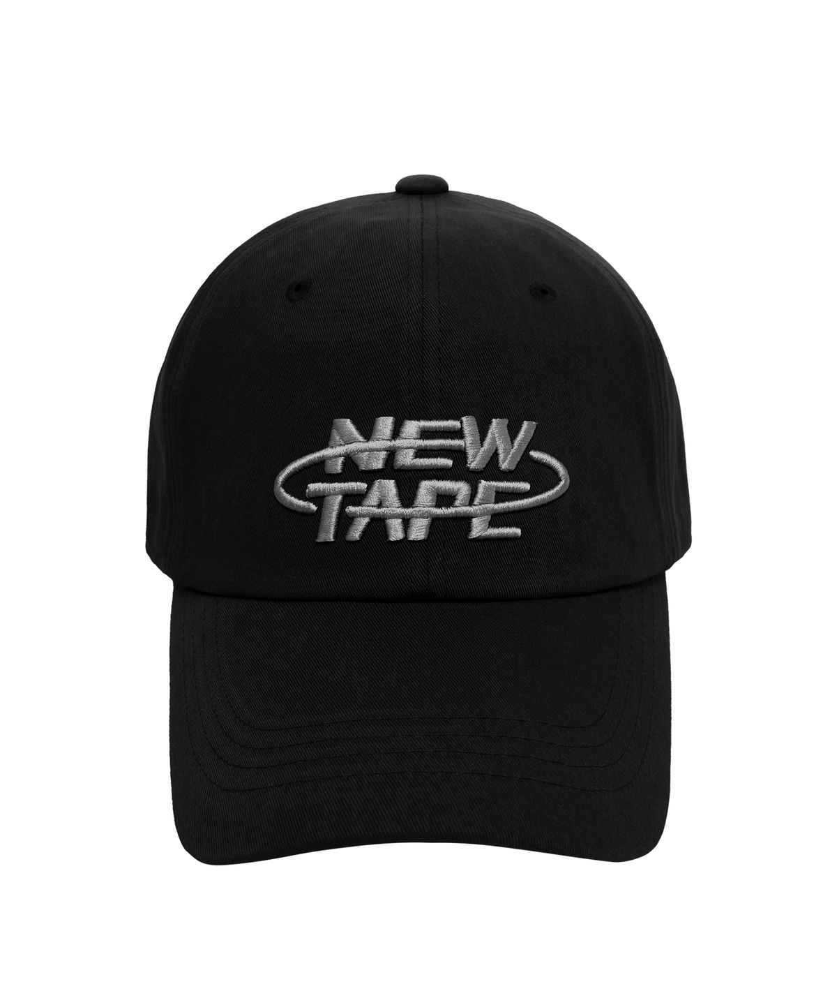 뉴테입(NEWTAPE) 빅사이즈 메탈 웨이브 대두핏 볼캡 - 블랙