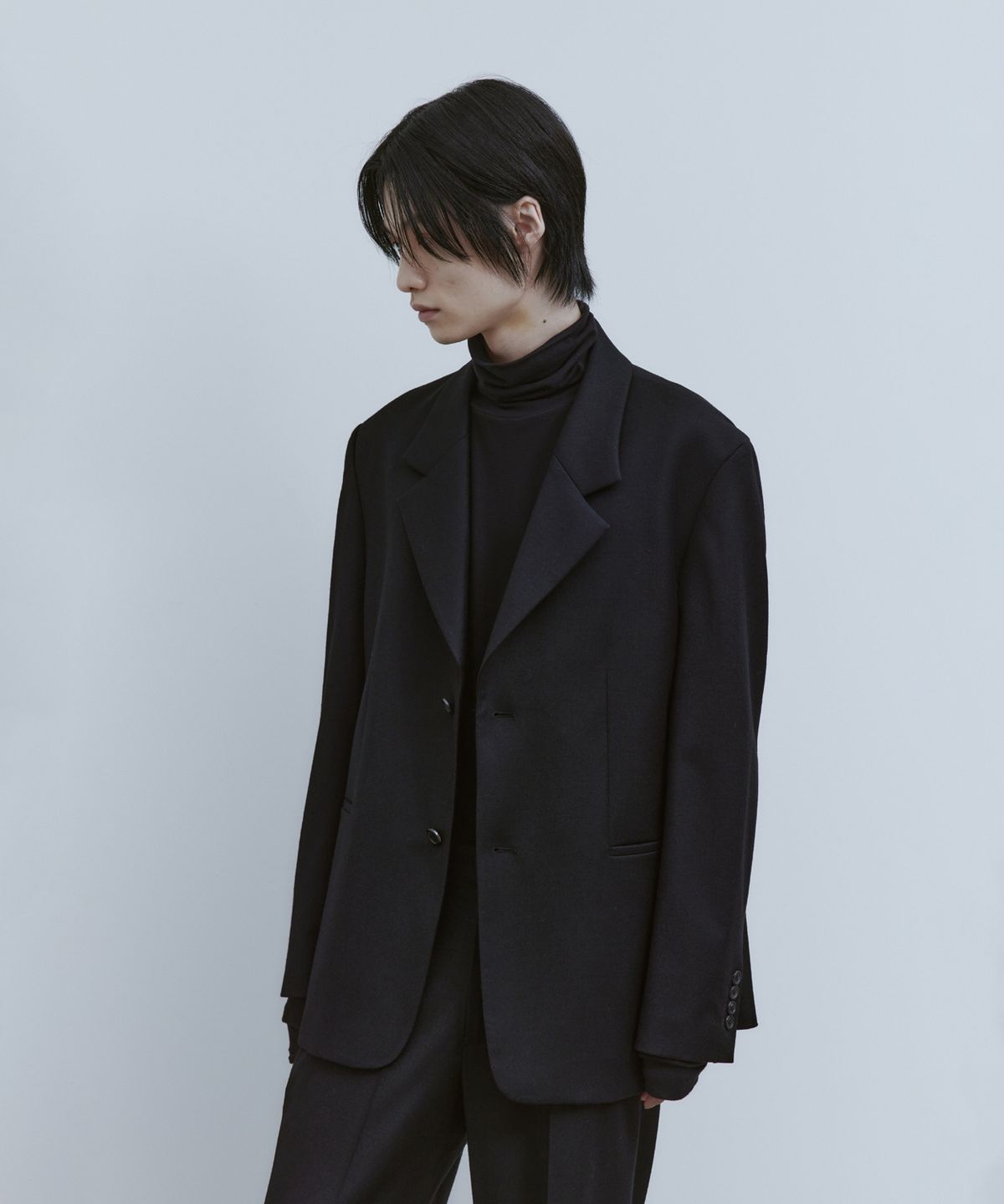 유스(YOUTH) Notched Collar Jacket - Black