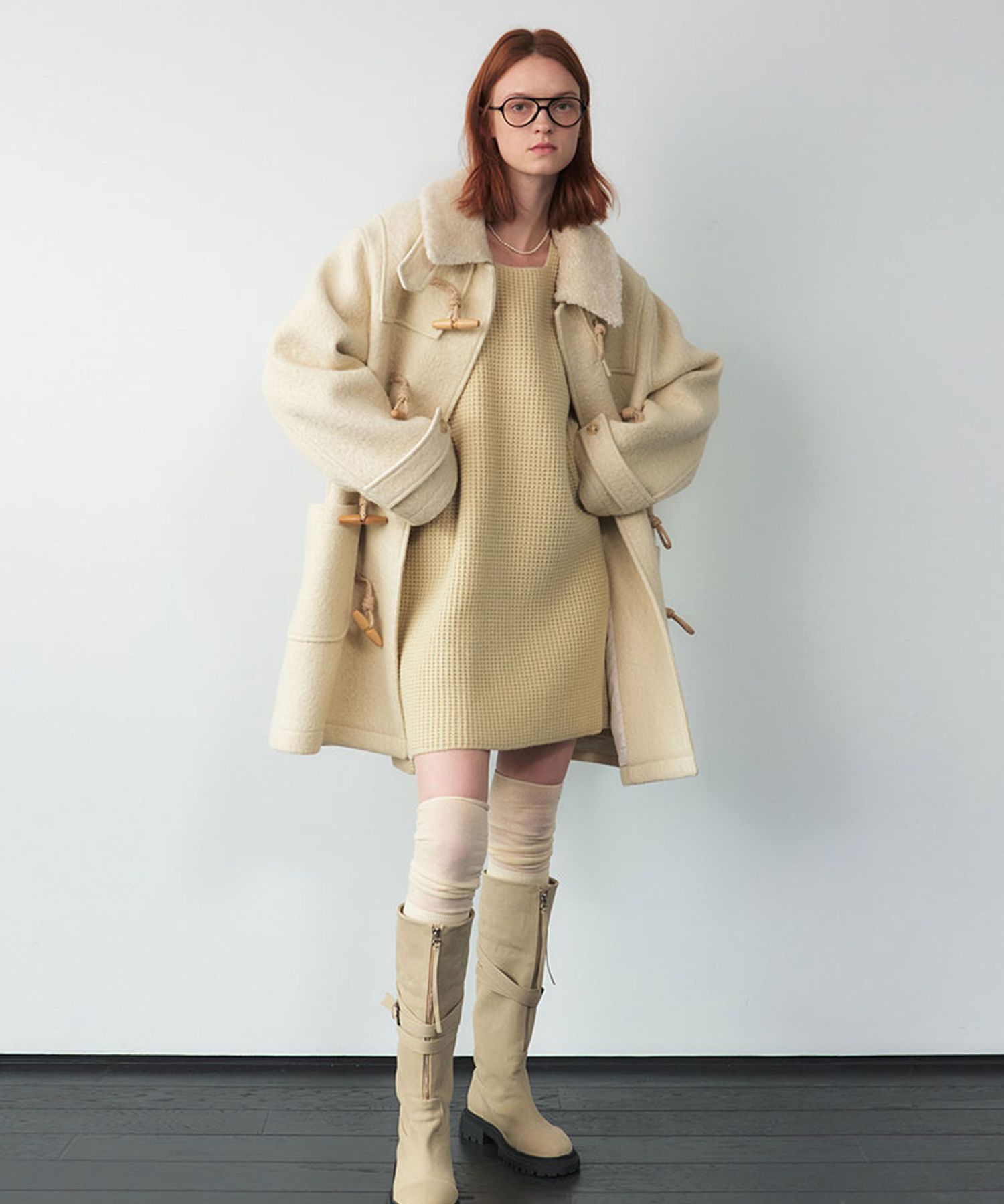 MUSINSA公式 | MARRON EDITION 24 Fall_ Hoody Duffle coat (2 COLOR)