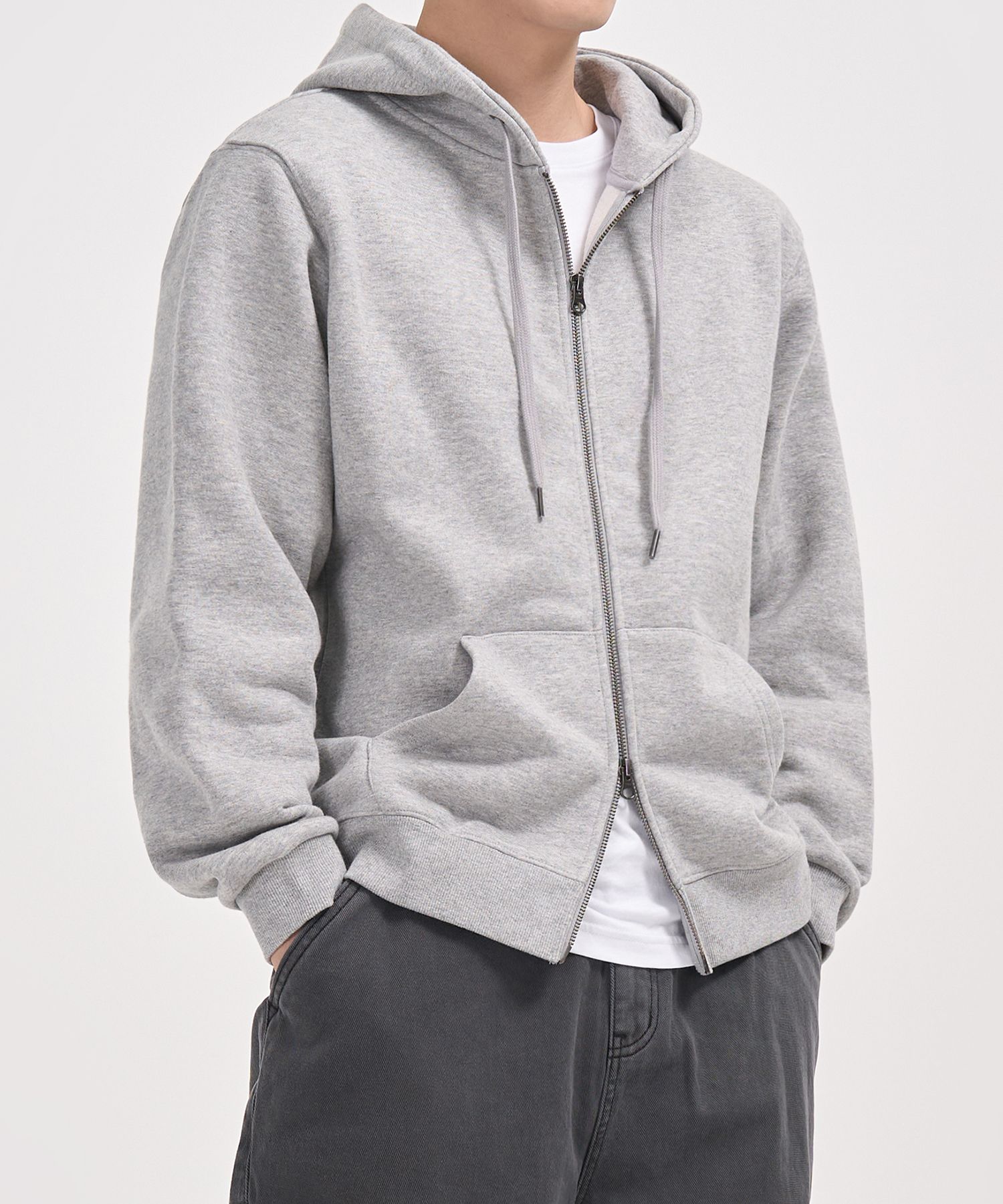 パーカー・フーディ TOFFEE 2WAY REGULAR FIT SWEAT HOODIE UP MELANGE GREY T4F-2RS MUSINSA | TOFFEE 2WAY REGULAR FIT SWEAT HOODIE (MELANGE GREY)