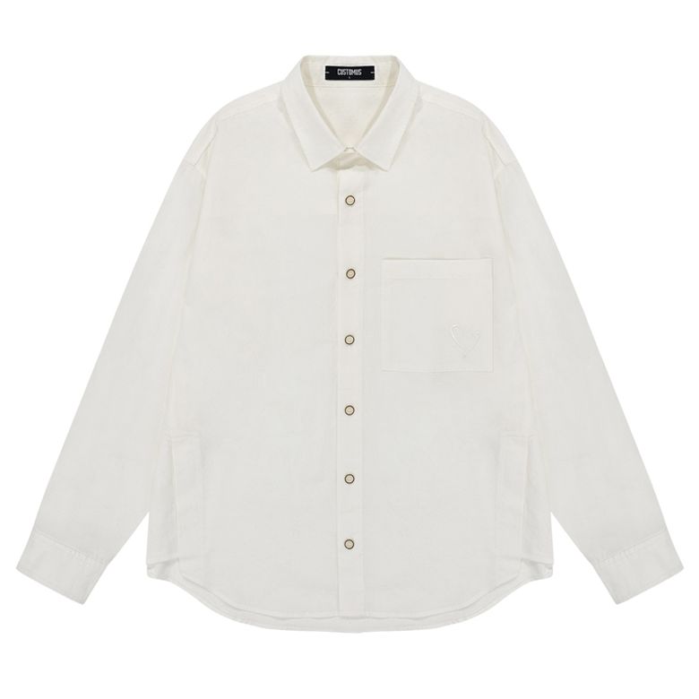 세미 오버핏 슬릿 셔츠 CXS24FWSH808 WHI