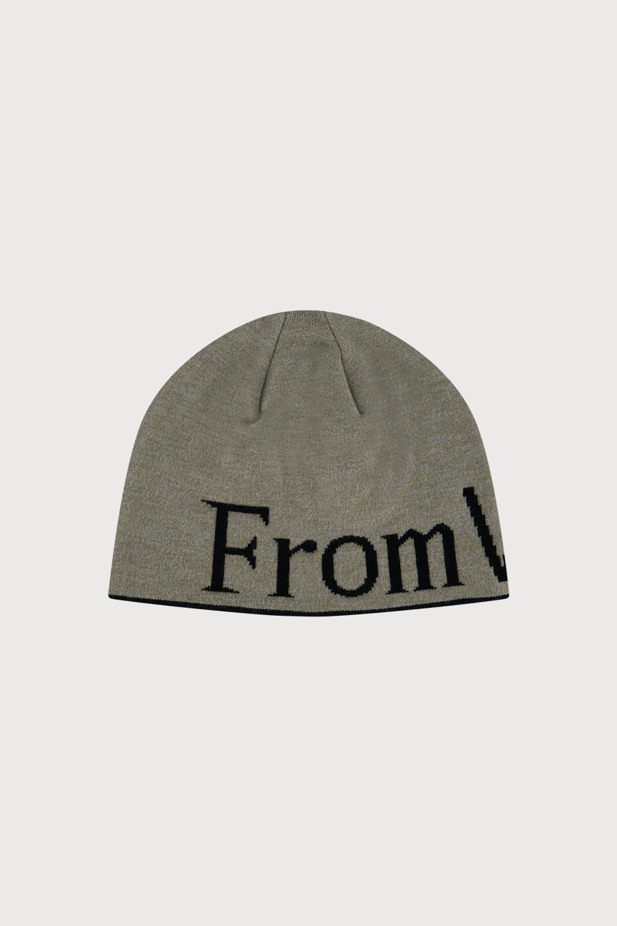 프롬웨얼(FROMWHERE) Logo Beanie Gray