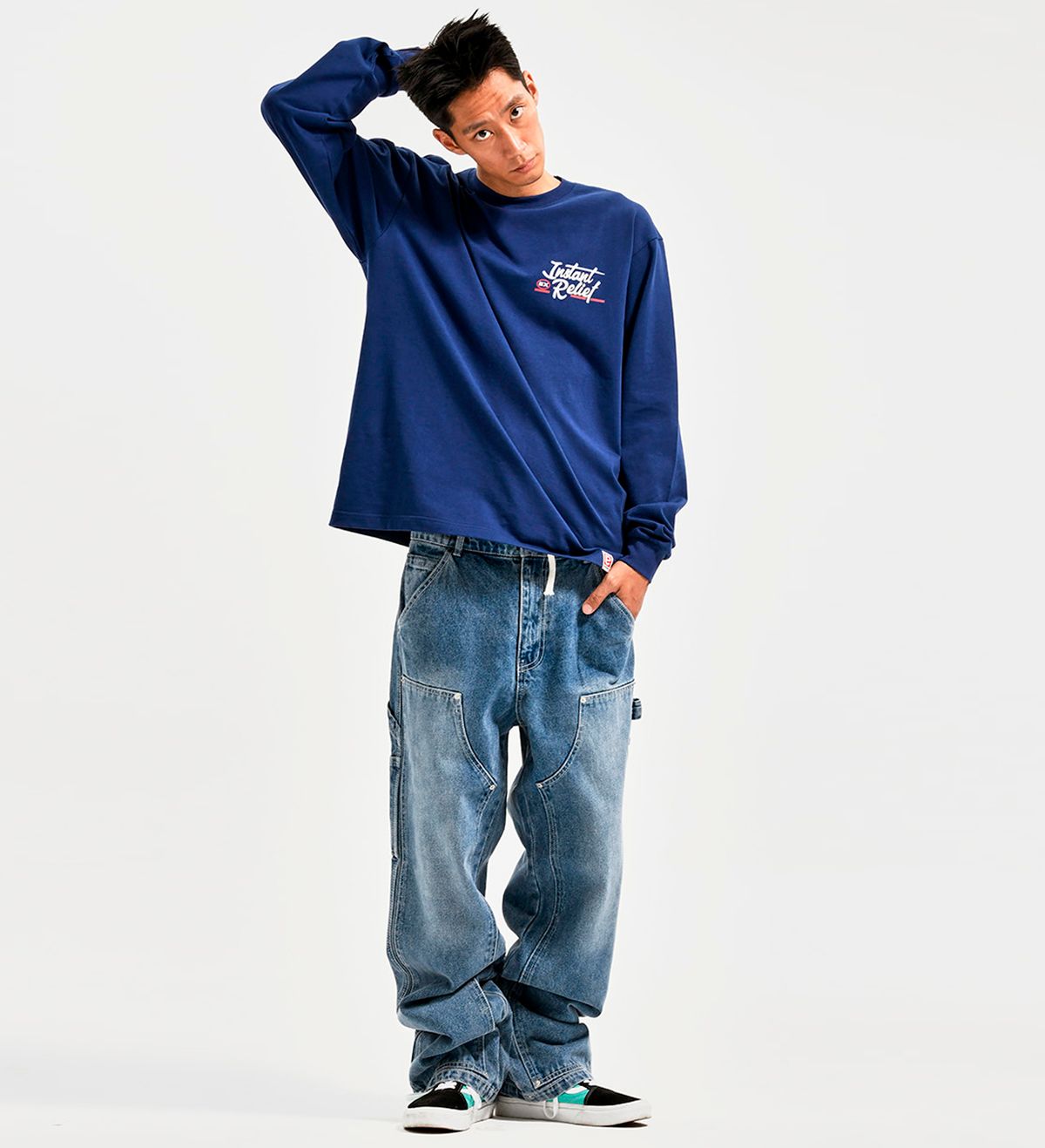 엑스트라오디너리(EXTRAORDINARY) INSTANT RELIEF LONG SLEEVE  NAVY