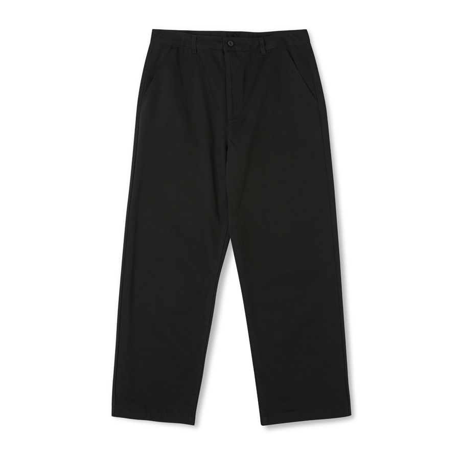 moon　　wide chino pants black M Wide Fit Chino Pants | UNIQLO US