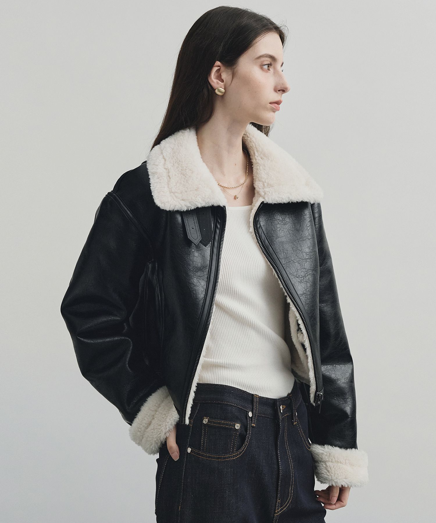 ☆送料・関税込☆MONGDOL★FAUX SHEARING MUSTANG JACKET★ ☆送料・関税込☆MONGDOL☆FAUX SHEARING MUSTANG JACKET☆ アウター