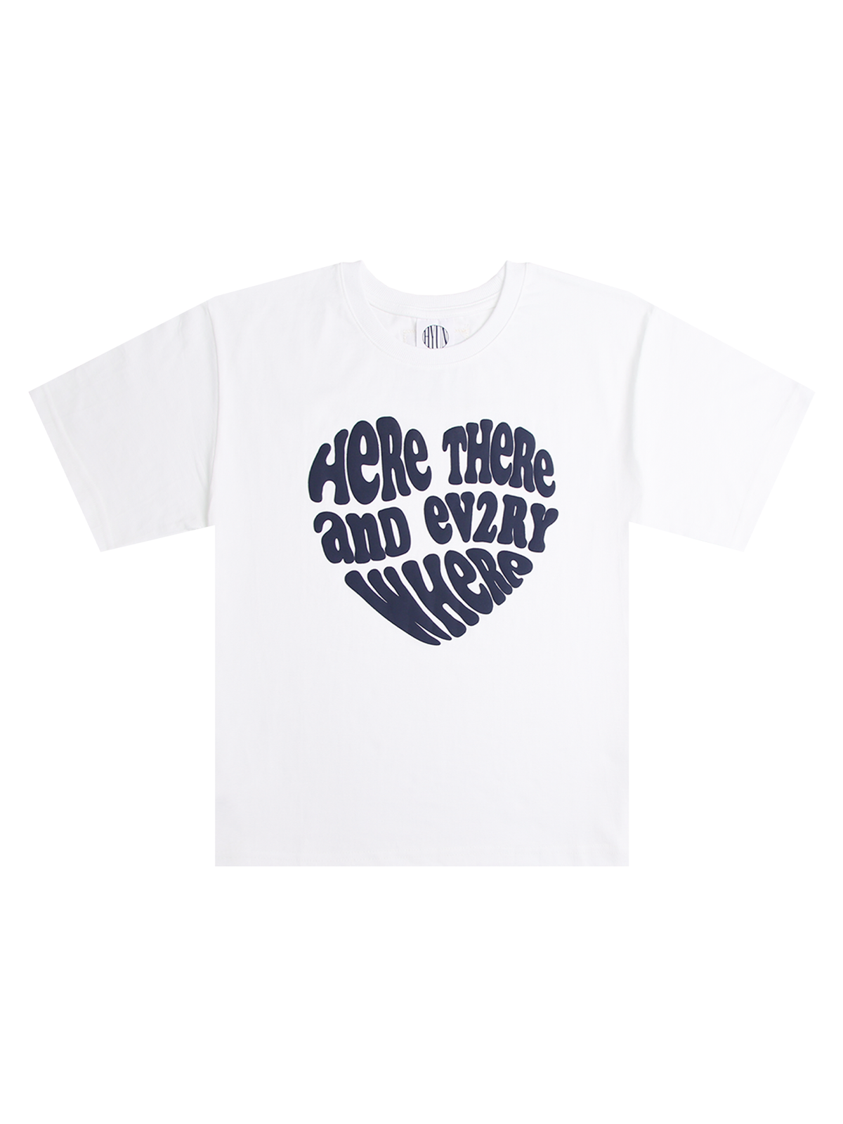 현 스튜디오(HYUN STUDIO) LOVE LETTERING NAVY T-SHIRT [UNISEX]