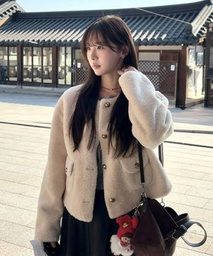 리버시블 페이크 퍼 자켓 라이트베이지 MDJK031LBEIGE