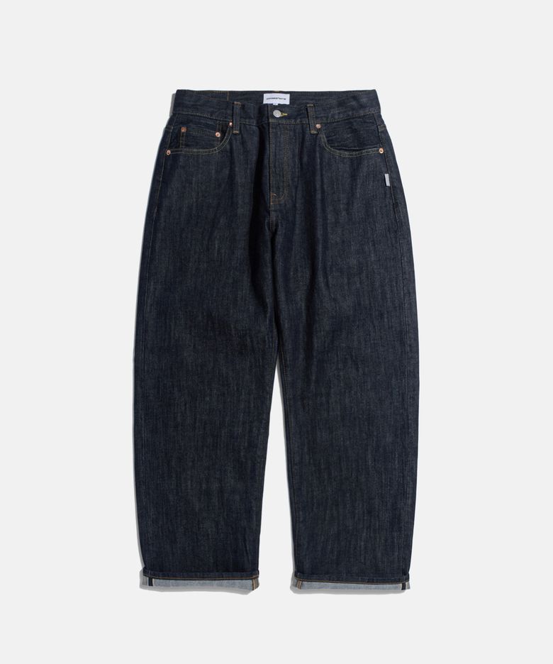 Selvedge Relaxed Denim Pants Dark Indigo