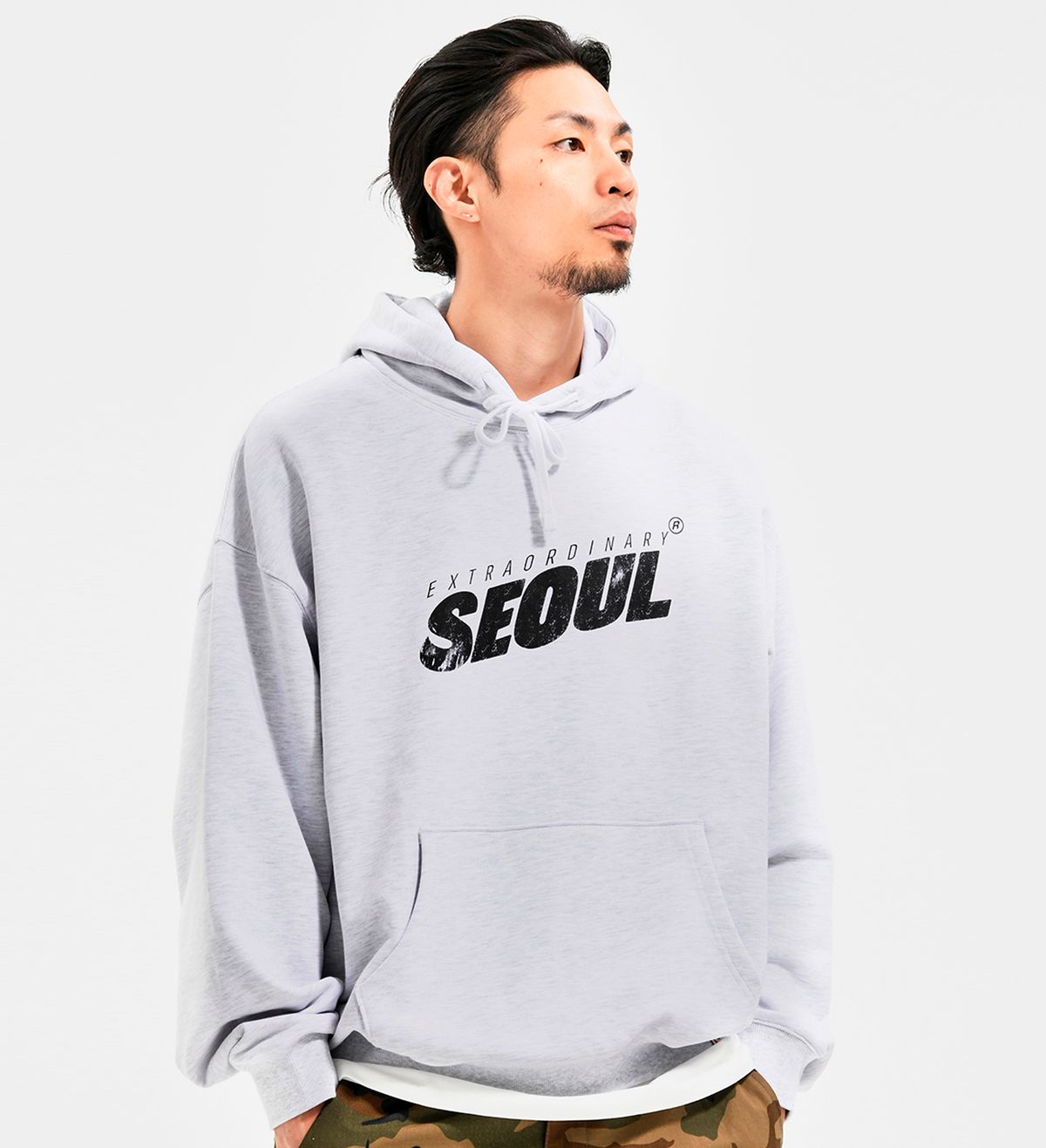 엑스트라오디너리(EXTRAORDINARY) EX SEOUL HOODIE  L.M/GREY